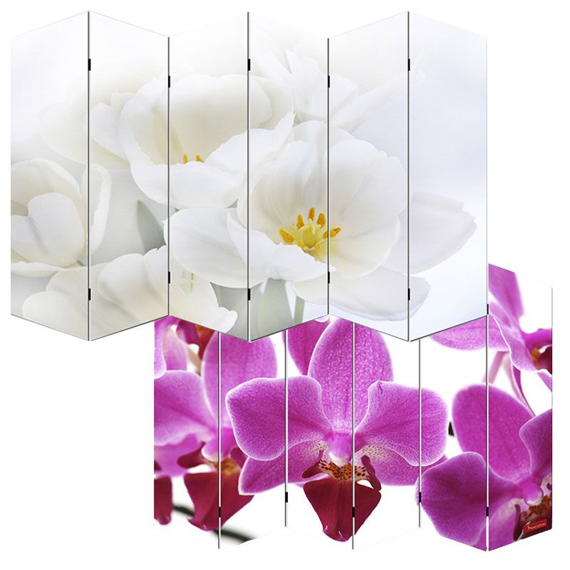 Designový paravan WH orchidej - DEKORHOME.CZ