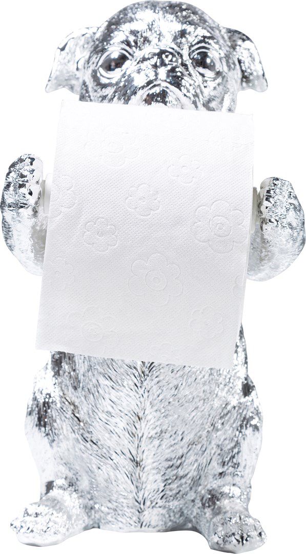 Soška Pes Mops Držák na toaletní papír 31cm - KARE