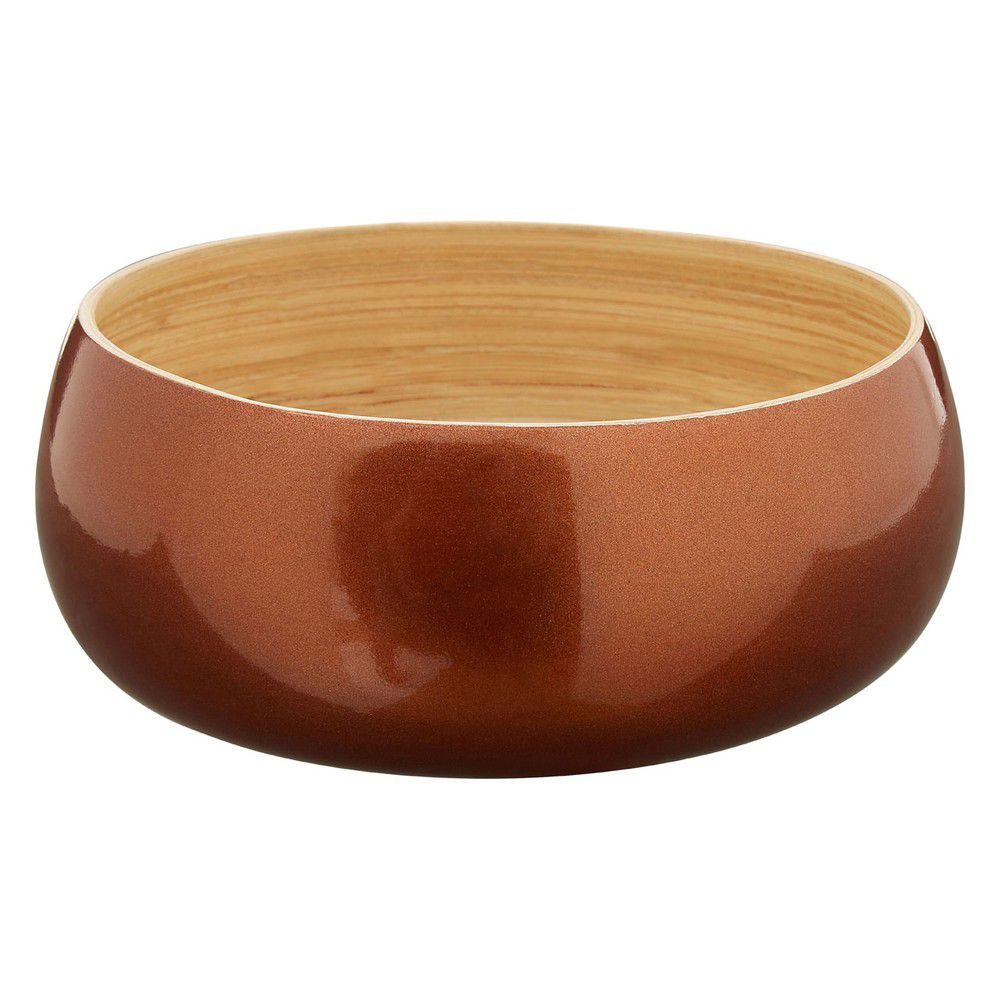 Bambusová miska v barvě růžového zlata Premier Housewares, ⌀ 20 cm - Bonami.cz