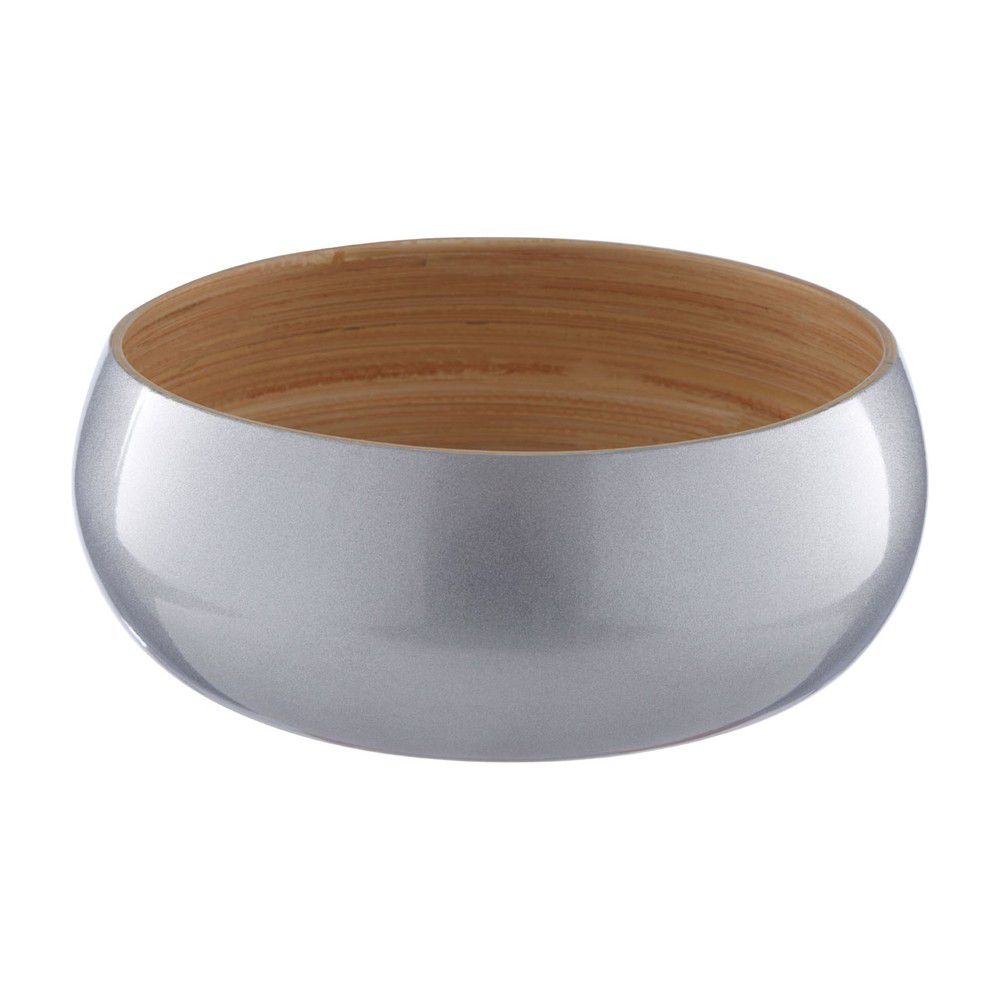 Bambusová miska ve stříbrné barvě Premier Housewares, ⌀ 20 cm - Bonami.cz