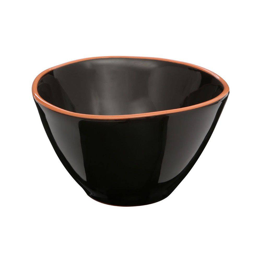 Černá miska na cereálie z glazované terakoty Premier Housewares Calisto, ⌀ 16 cm - Bonami.cz
