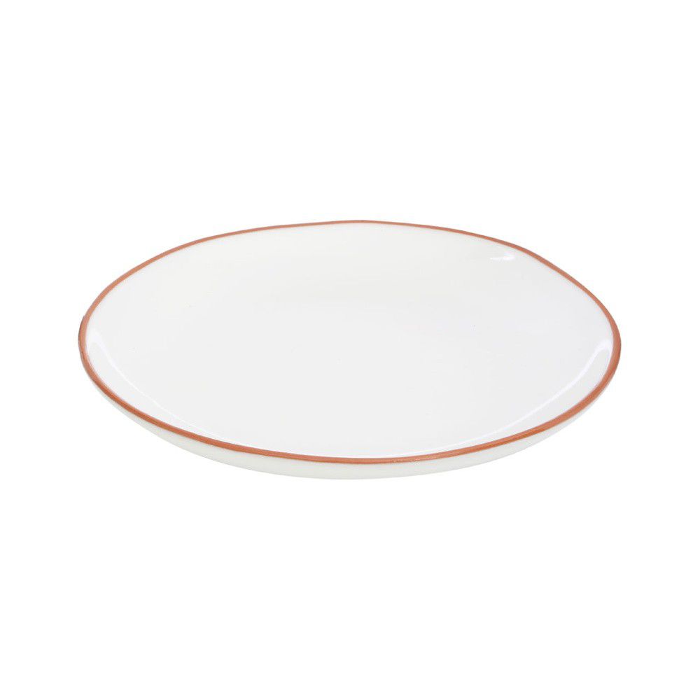 Bílý talíř z glazované terakoty Premier Housewares, ⌀ 27,5 cm - Bonami.cz