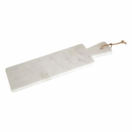 Bílé prkénko z mramoru Premier Housewares, 48 x 15 cm