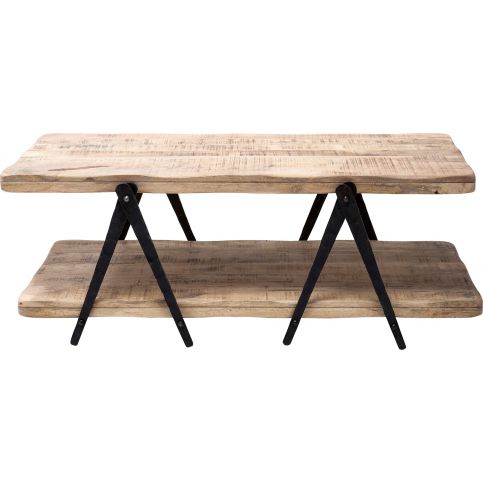 Konferenční stolek z mangového dřeva a kovu Kare Design Scissors, 120 x 65 cm - Bonami.cz