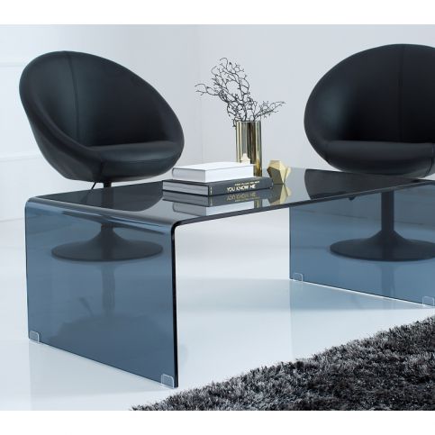 INV Konferenční stolek Spirito 110cm antracit - Design4life