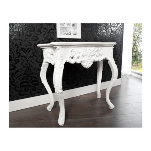 INV Konzolový stolek Verona 85cm bílý - Design4life