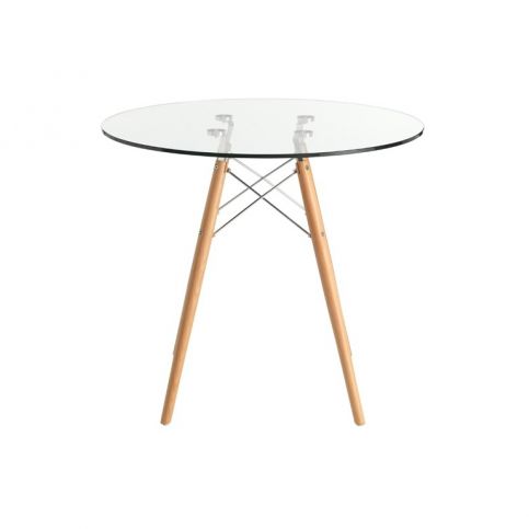 Jídelní stůl DSW 70 cm, bílá dswglass Design Project - Designovynabytek.cz