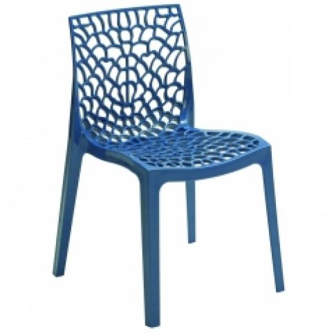 Jídelní židle Coral-C (Modrá)  SC03 Sit & be - Designovynabytek.cz