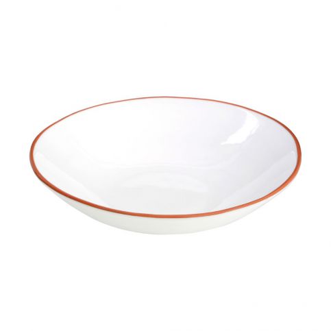 Bílý servírovací talíř na těstoviny z glazované terakoty Premier Housewares - Bonami.cz