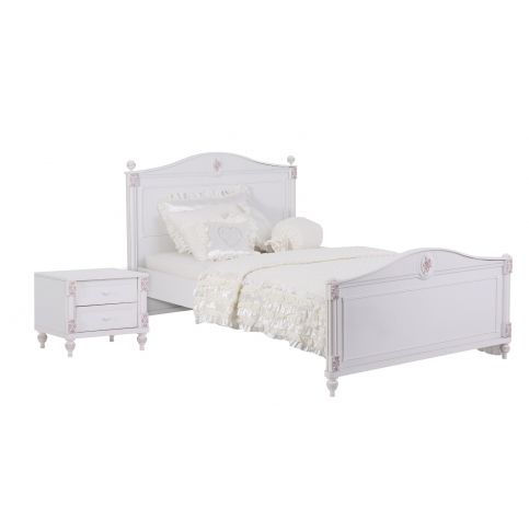 Dětská postel s nočním stolkem - 120x200 cm - Postel: 139x116x209 cm - Nábytek aldo - NE