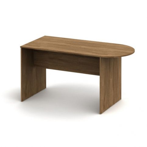 Kancelářský stůl s obloukem, bardolino tmavé, TEMPO AS NEW 022 - maxi-postele.cz