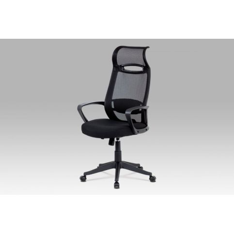 Kancelářská židle, houpací mech., černá MESH, plast. kříž KA-Y176 BK Autronic - DEKORHOME.CZ