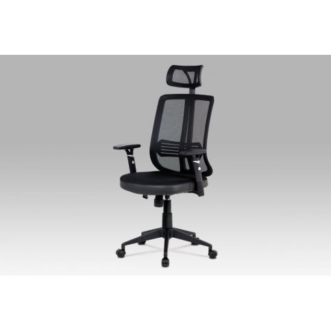 Kancelářská židle, houpací mech., černá MESH, plast. kříž KA-Y177 BK Autronic - DEKORHOME.CZ