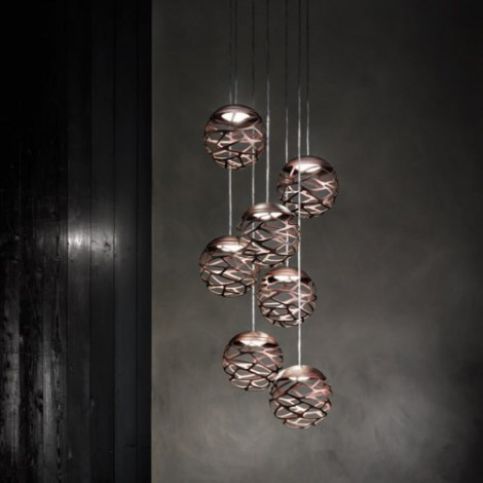 Závěsné svítidlo Kelly Cluster, 1x9 W LED 2700 K stmívatelné,bronz - Alhambra | design studio