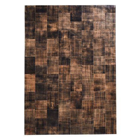 Hnědý koberec z pravé kůže Fuhrhome Cairo, 120 x 180 cm - Bonami.cz