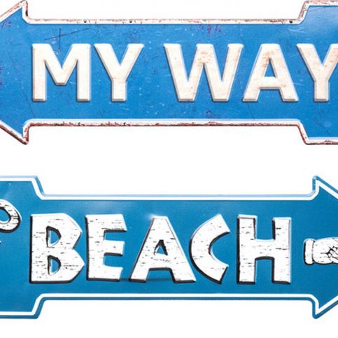 Nástěnná dekorace My Way-Beach 15x51cm - více variant - KARE