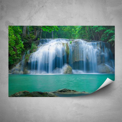 Plakát - Azurový vodopád (60x40 cm) - PopyDesign - Popydesign