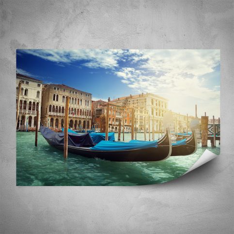 Plakát - Benátské gondoly (60x40 cm) - PopyDesign - Popydesign