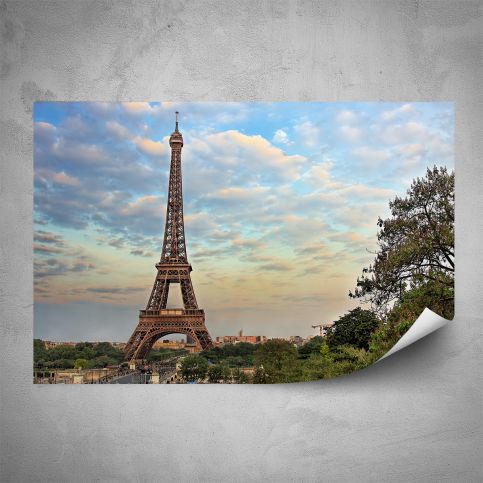 Plakát - Eiffelovka při západu slunce (60x40 cm) - PopyDesign - Popydesign