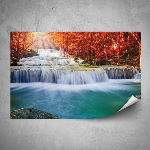 Plakát - Vodopád při slunečním svitu (60x40 cm) - PopyDesign - Popydesign
