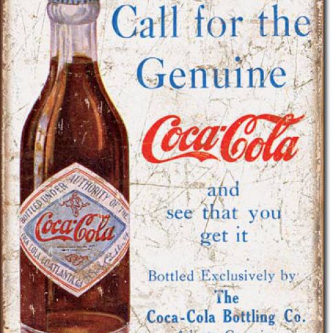 cedule Coca Cola - Call for the Geniune - DEKORHOME.CZ