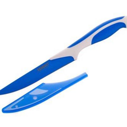 BANQUET Praktický nůž 12,7 cm 5\" + pouzdro na čepel Symbio New, modrá 25LI0081129B-A - Favi.cz