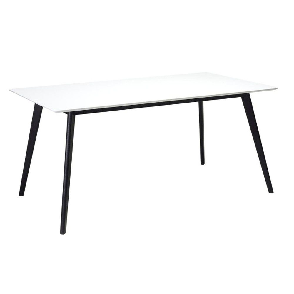 Bílý jídelní stůl s černými nohami Furnhouse Life, 160 x 90 cm - Bonami.cz