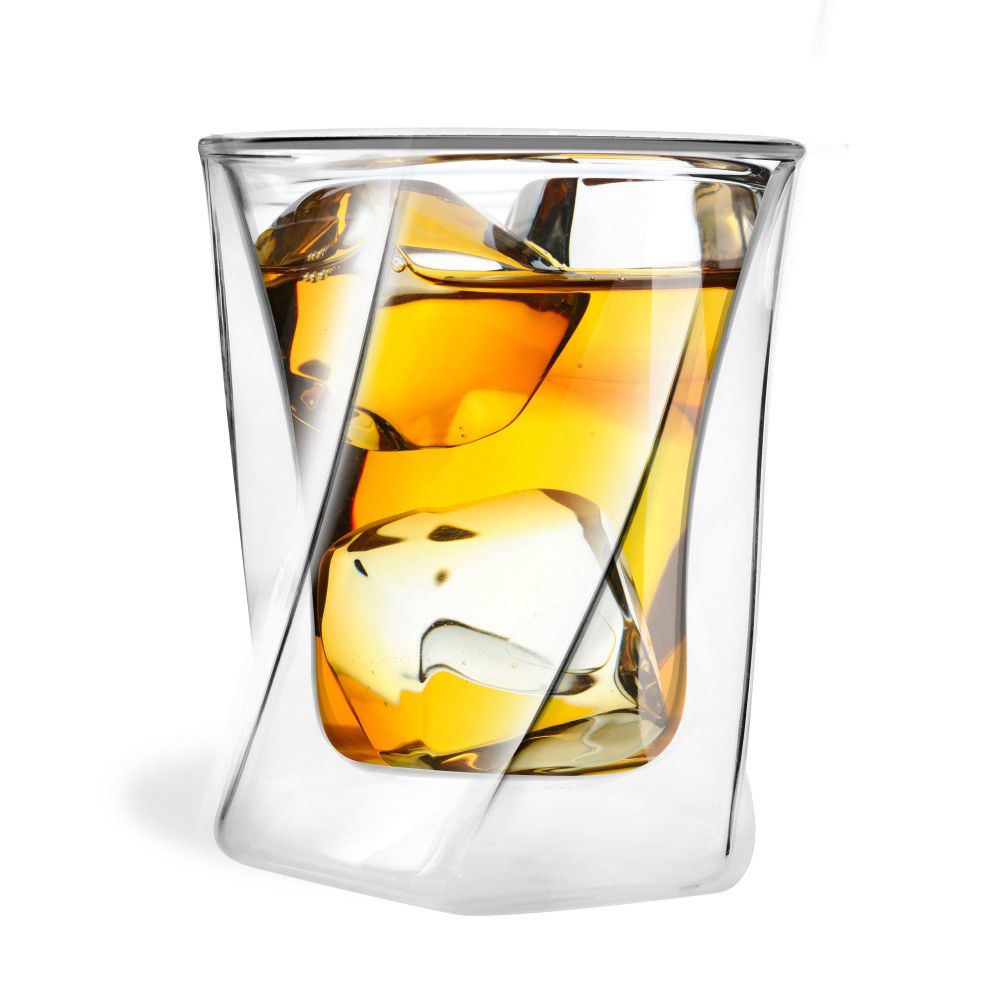 Dvoustěnná sklenice na whiskey Vialli Design, 300 ml - Bonami.cz