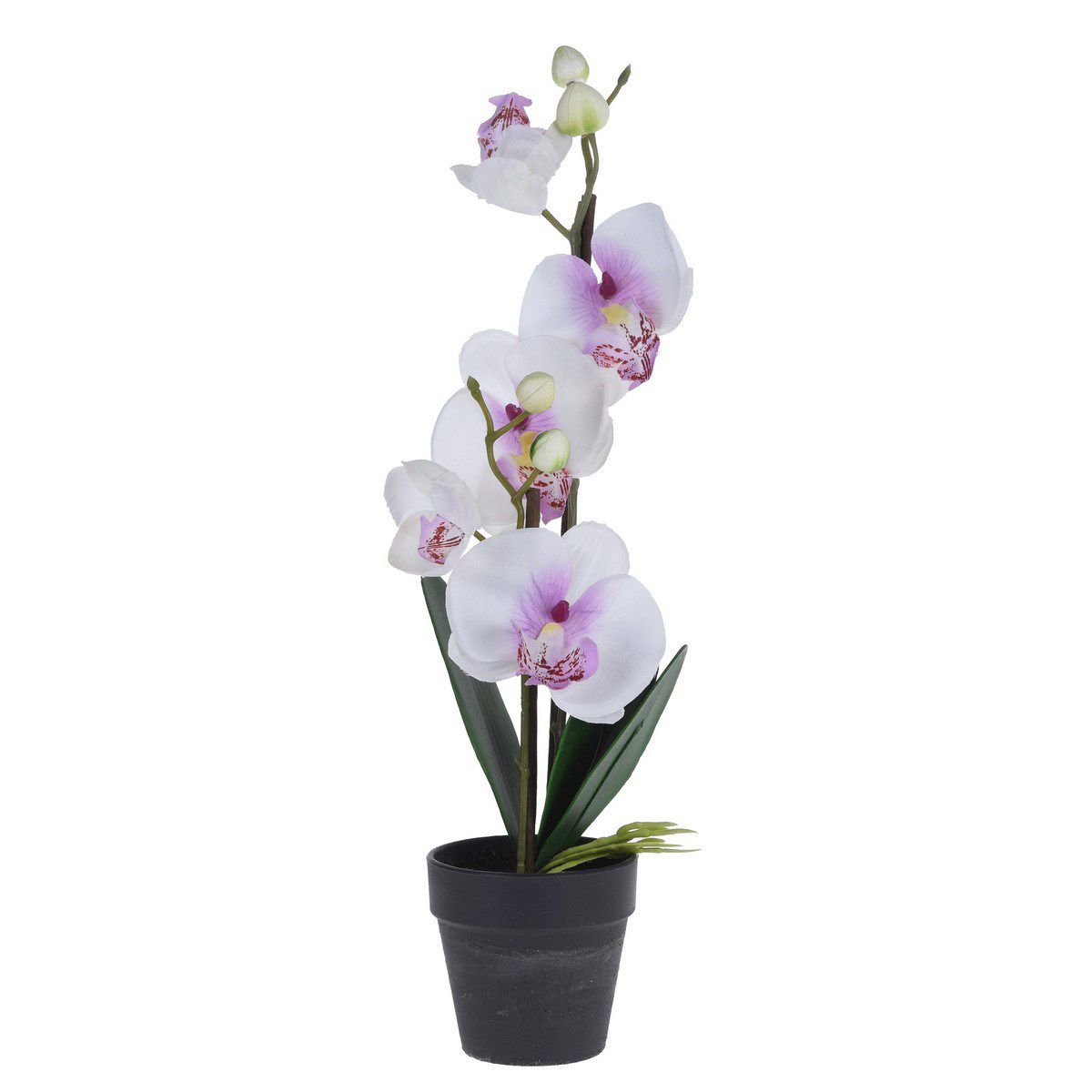 Orchidej v květináči bílá, 38 cm - 4home.cz