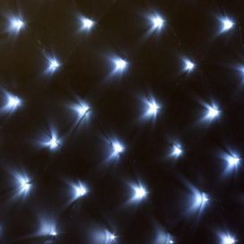 Nexos Vánoční osvětlení - LED světelná síť 2 x 2 m - studená bílá 160 diod