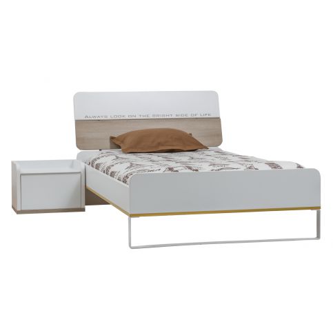 Dětská postel pro studenta Solid-120x200 cm - Postel: 130x97x219 cm - Nábytek aldo - NE