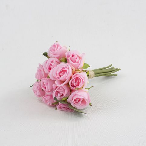 Umělá kytice Růže růžová, 26 cm - 4home.cz