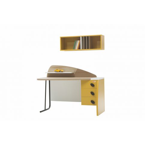 Dětský psací stůl s nadstavcem New Land - Dětský psací stůl 138x101x70 cm - Nábytek aldo - NE