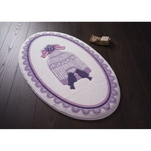 Koupelnová předložka Confetti Bathmats Birdcage Purple, 66 x 107 cm - Bonami.cz