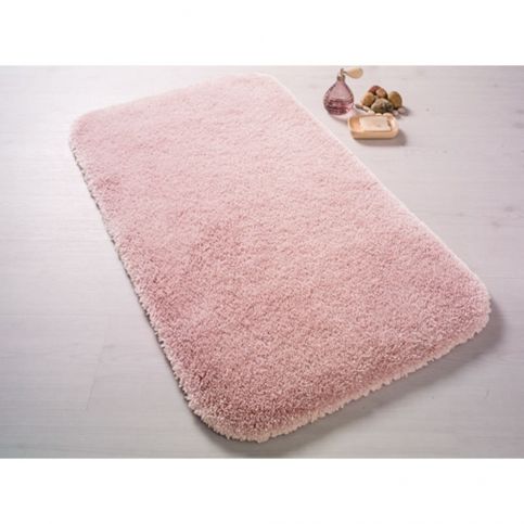 Pudrově růžová koupelnová předložka Confetti Bathmats Miami, 57 x 100 cm - Bonami.cz