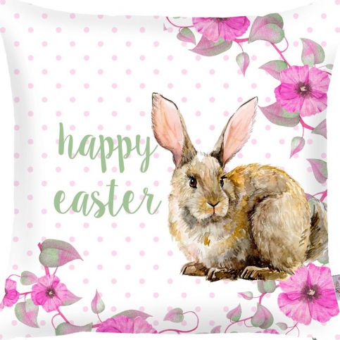 Povlak na polštář Apolena Rabbit Wishes Happy Easter, 43 x 43 cm - Bonami.cz