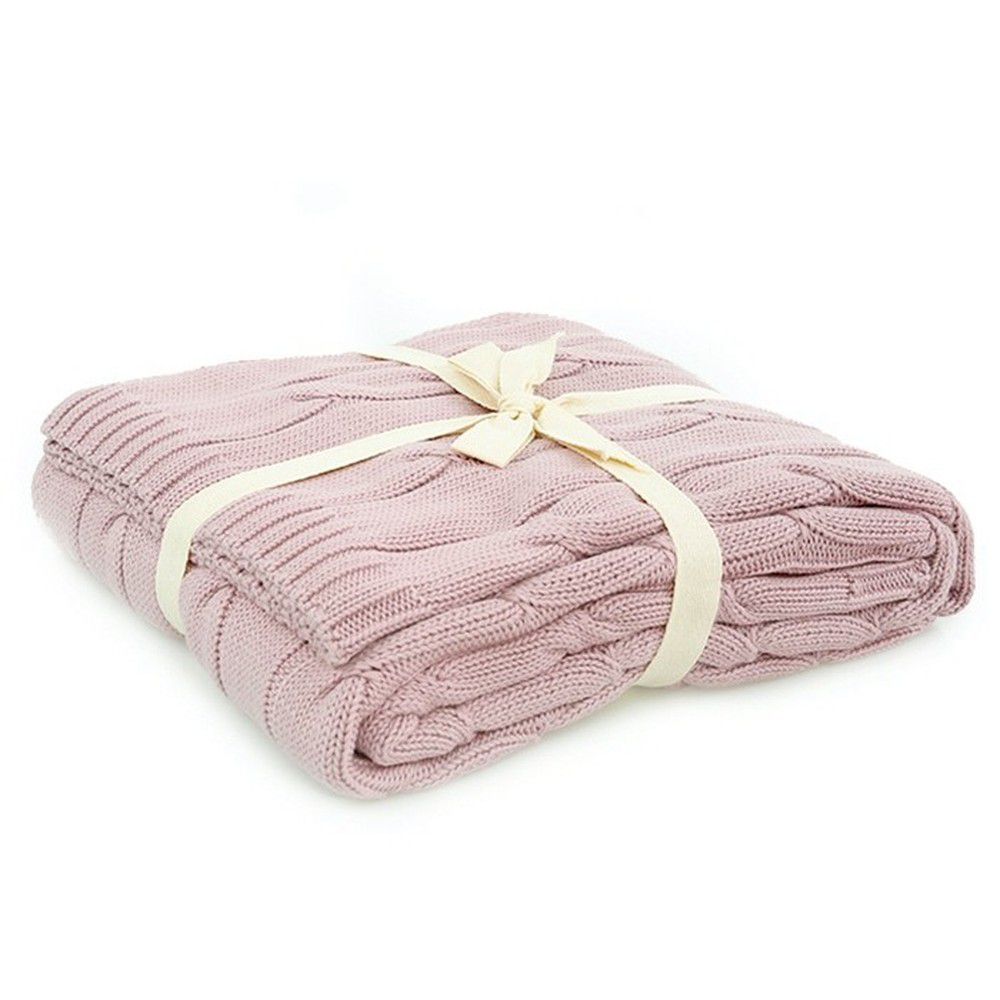 Růžový bavlněný přehoz Homemania Decor Couture, 130 x 170 cm - Bonami.cz