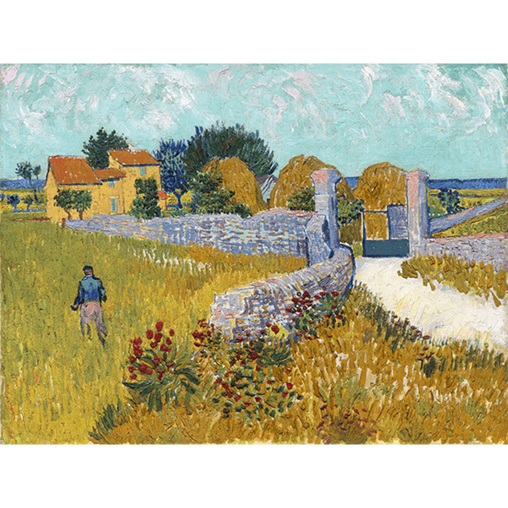 Reprodukce obrazu Vincenta van Gogha - Farmhouse in Provence, 40 x 30 cm - Bonami.cz