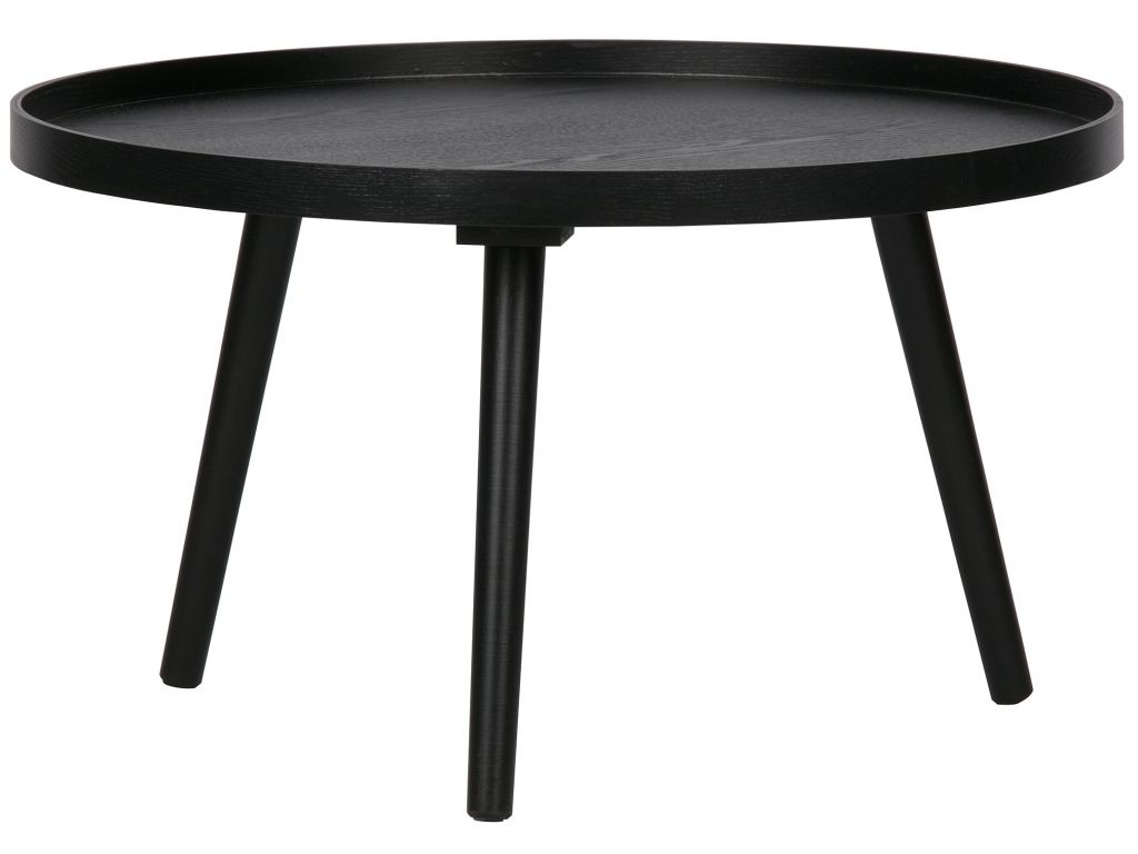 Černý konferenční stolek WOOOD Mesa, Ø 60 cm - Bonami.cz