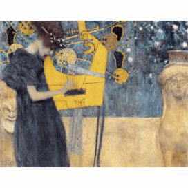 Reprodukce obrazu Gustav Klimt - Music, 90 x 70 cm Bonami.cz