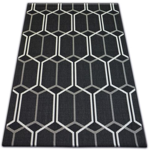  Kusový koberec Flat Moderne černý 200x290 - Z-ciziny.cz