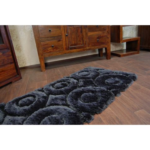  Kusový koberec SHAGGY ISTAMBUL ELEGANT černý 160x230 - Z-ciziny.cz