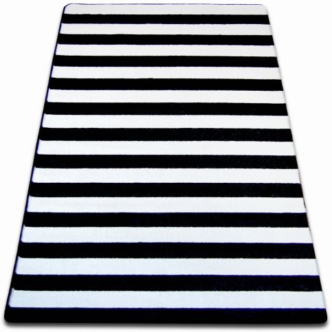  Kusový koberec SKETCH Stripes bílo-černý 120x170 - Z-ciziny.cz