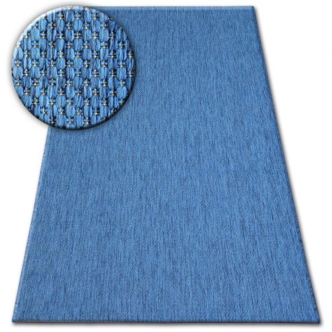  Kusový sisalový koberec Riddim modrý 80x150 - Z-ciziny.cz