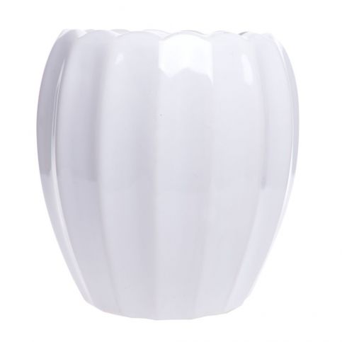 Bílá keramická váza Ewax Monana, výška 17,5 cm - Bonami.cz