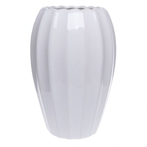 Bílá keramická váza Ewax Monana, výška 31 cm - Bonami.cz