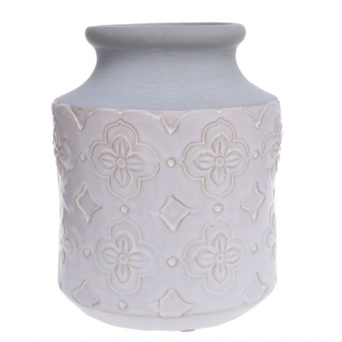 Bílá keramická váza Ewax Petals, výška 18 cm - Bonami.cz