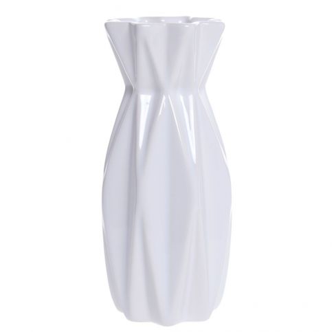 Bílá keramická váza Ewax Rea, výška 15 cm - Bonami.cz