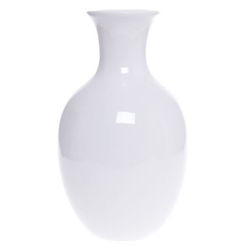 Bílá keramická váza Ewax Tulip, výška 20 cm - Bonami.cz
