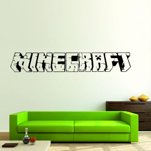 Samolepka na zeď - Minecraft nápis (95x16 cm) - PopyDesign - Popydesign